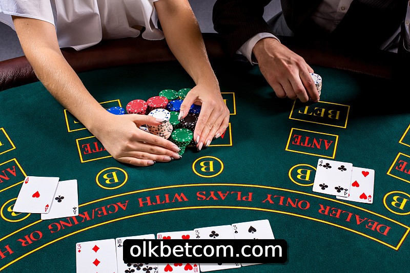 Mesa de Blackjack olkbet